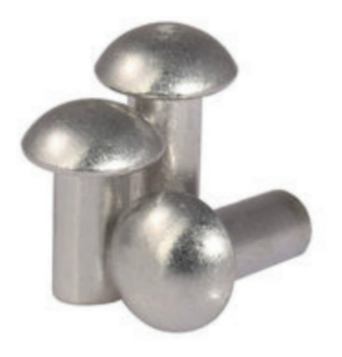 Rebite Maciço Cabeça Redonda 3/16 X 3/8 Alumínio 1 Kg