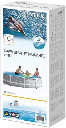 Imagen 7 de 7 de Piscinas Estructural Prisma Frame Intex 305x76cm.