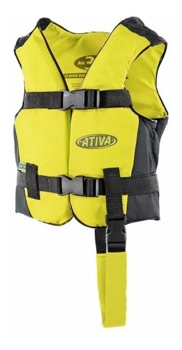 Colete Salva Vidas Esportivo Infantil 30kg - Ativa - Amarelo