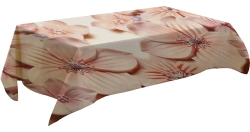 Mantel De Mesa De Té Rectangular H Primeval Con Flores En 3d