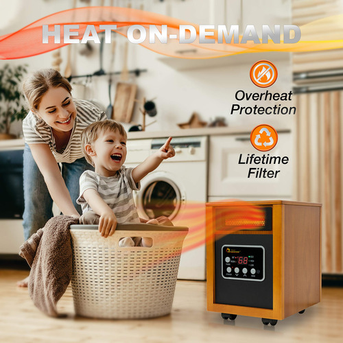 Calentador De Espacio Portátil Dr Infrared Heater De 1500 W