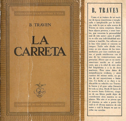 La Carreta - B. Traven - Clasico - Original - Completa