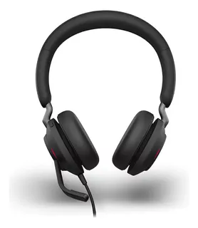 Headset Jabra Evolve2 40c Duo Uc Usc-c 24089-989-899 Color Negro Color De La Luz Indistinto