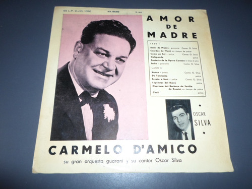 Carmelo D'amico - Amor De Madre * Disco De Vinilo