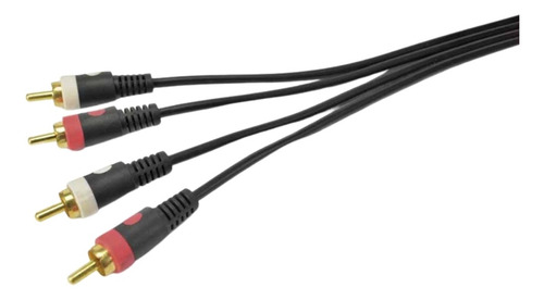 Cabo De Áudio 2 Rca X 2 Rca Santo Angelo Mod Ca2 3 Metros