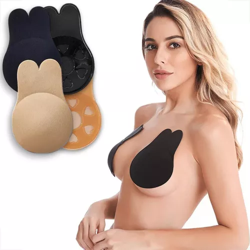 Sutiã Adesivo Invisível Silicone Lavável Levanta Seios Push Up Prático