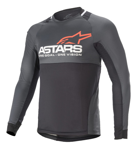 Jersey Bike Astars Drop 8.0 M.larga Neg/rojo