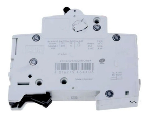 Imagen 3 de 4 de Interruptor Termomagnetico Para Riel Din 1 Polo Abb