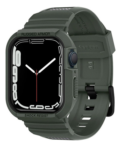 Case Y Correa Spigen Compatible Con Apple Watch 45mm Verde