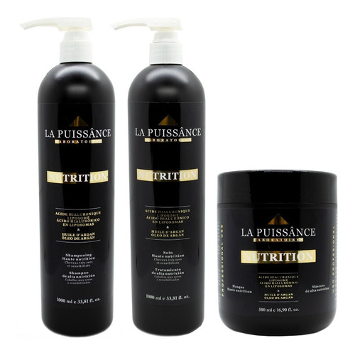 La Puissance Nutrition Shampoo Acondicionador Máscara Grande