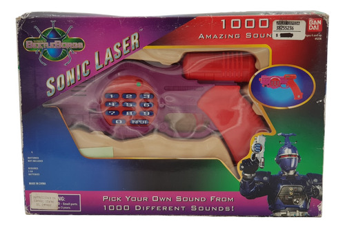 Pistola Laser Sonico Beetleborgs De 1995 Caja Con Detalles 