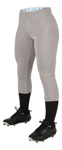 Pantalon Softbol Champro Bp39 Gris Corto Niña