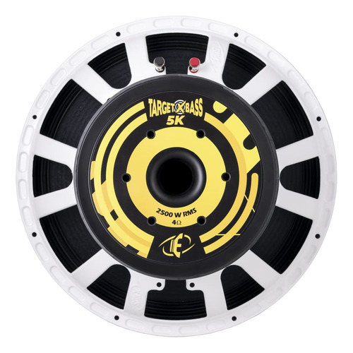 Alto Falante Eros Target Xbass 5k Woofer 2500w 15 Polegadas Cor 4 Ohms - Branco