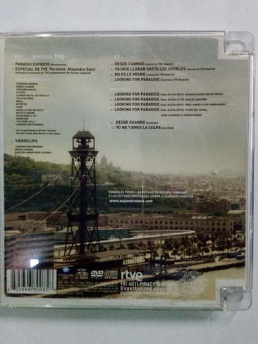 Cd+dvd Alejandro Sanz Paraíso Express (edición Especial)