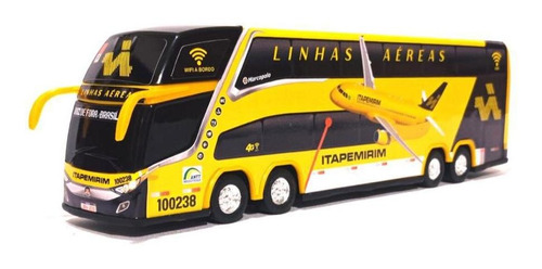 Brinquedo Miniatura Ônibus Itapemirim Linhas Aéreas 30cm