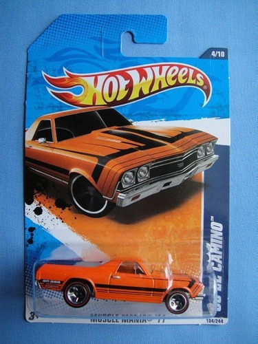 Bx114 2011 Hw Hot Wheels  El Camino Redline Walmart # New