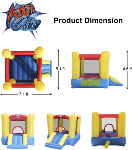 Casa Rebote Inflable Niño Pequeño Trampolín Tobogán Soplador