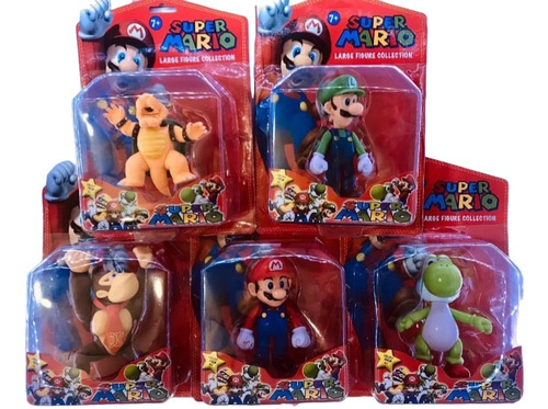 Muñecos Super Mario Luigi/princesa/bowser/yoshi/donkey Kong