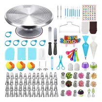 Comprar Base Giratoria Decorar Pastel Reposteria Aluminio Kit 357pc