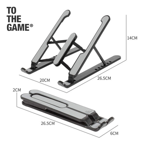 Imagen 3 de 8 de Base Notebook Soporte Tablet Plegable Escritorio Home Office