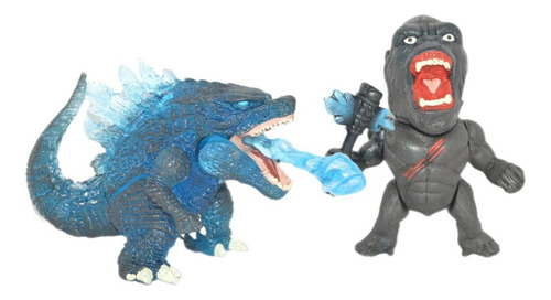 Dos Figuras Juguete Godzila Vs King Kong