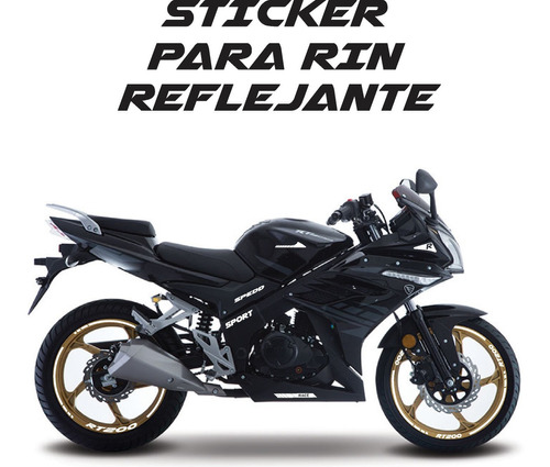 Sticker Reflejantes Para Rines Italika Rt200 + Regalo