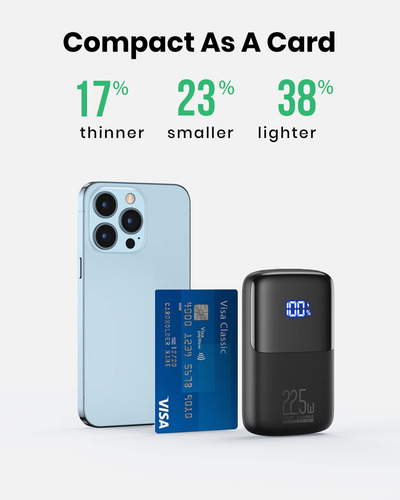 Cargador Portatil Pequeño Para Dispositivos Moviles Negro