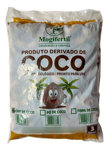 Chips De Coco Substrato Orquídea E Carnívoras 3 Lts