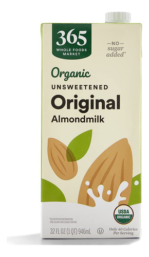 365 By Whole Foods Market, Leche De Almendras Organica Sin A