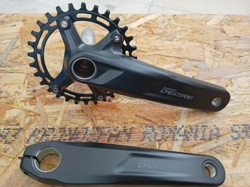 Plato Bielas Shimano Deore Mtb Fc-m5100-1 32t Negro + Centro