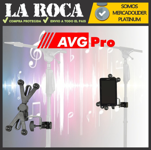 Soporte De iPad Tablet Celular Sip105 Para Pie Microfono