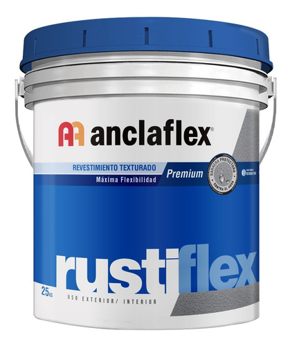 Imagen 7 de 10 de Revestimiento Acrilico Rodillo Rustiflex Anclaflex 25k M M