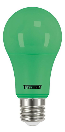 Lampada Led Bulbo Taschibra 5w Tkl Verde 11080393