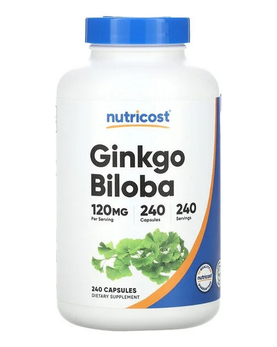 Ginkgo Biloba 120 Mg 240 Cápsulas Nutricost Americano