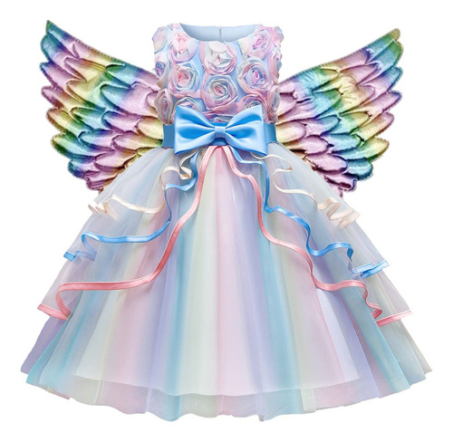 Vestido De Princesa Unicornio Para Fiesta De Niña