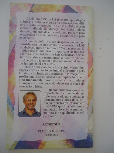 Livreto Ldb Lei De Diretrizes E Bases Da Educação Nacional (Usado)