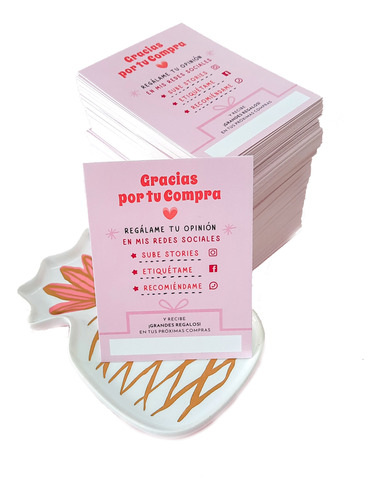 50 Tarjetas De Agradecimiento Rosas