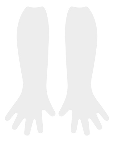Guantes De Plástico Transparente Desechables Extralargos Par