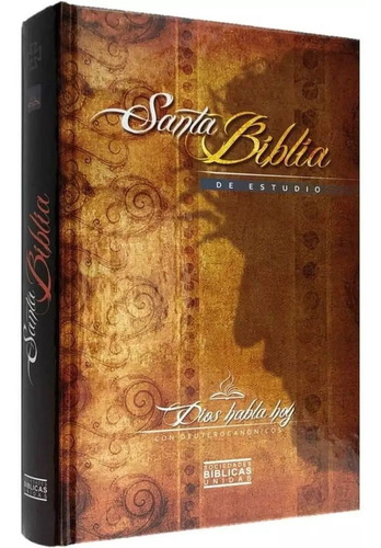 Santa Biblia De Estudio - Media - Capa Dura Marrom  Sbb