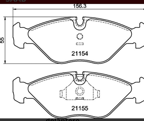 Kit Pastillas De Freno Para Las 4 Ruedas Para Saab 9000 9/85