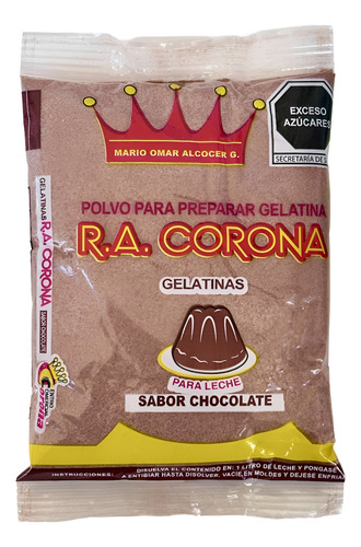 Gelatina En Polvo Sabor Chocolate R.a. Corona 180g