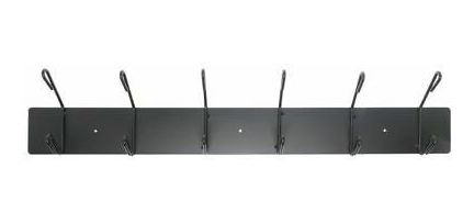 Perchero De Montaje En Pared, Metal Negro - 36 &quot;l Wfx