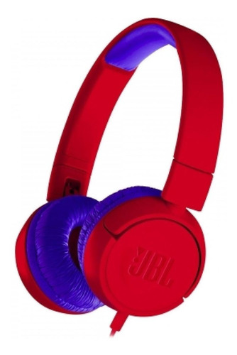 Fone de ouvido on-ear JBL JR300 JBLJR300 vermelho