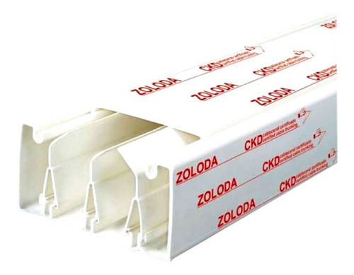 2 Metros De Cablecanal 100x50 Blanco Zoloda Ckd-100-50-bl