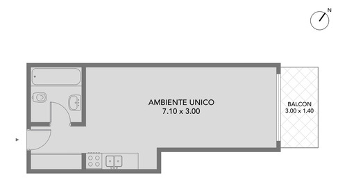 Oportunidad Monoambiente Con Balcon Y Amenites Palermo Hollywood Apto Credito Y Profesional