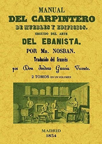 Libro Manual Del Carpintero De Mueble  De Nosban