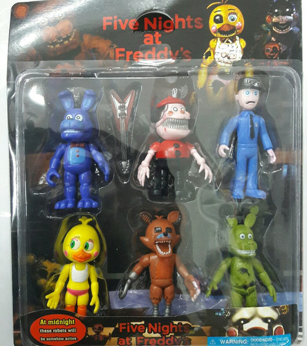 Five Night At Freddy Pack Por 6 Muñecos 2 Modelos Env Al Int