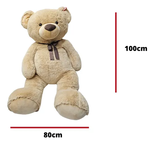 Oso De Peluche Grande 100cm Sentado Con Mo o 5392