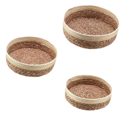 Cesta Para Servir Comida, Cesta De Almacenamiento Redonda,