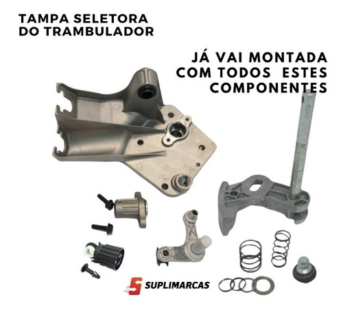 Imagem 6 de 7 de Kit Cabo Duplo C/ Tampa Seletora E Alavanca De Marchas Corsa